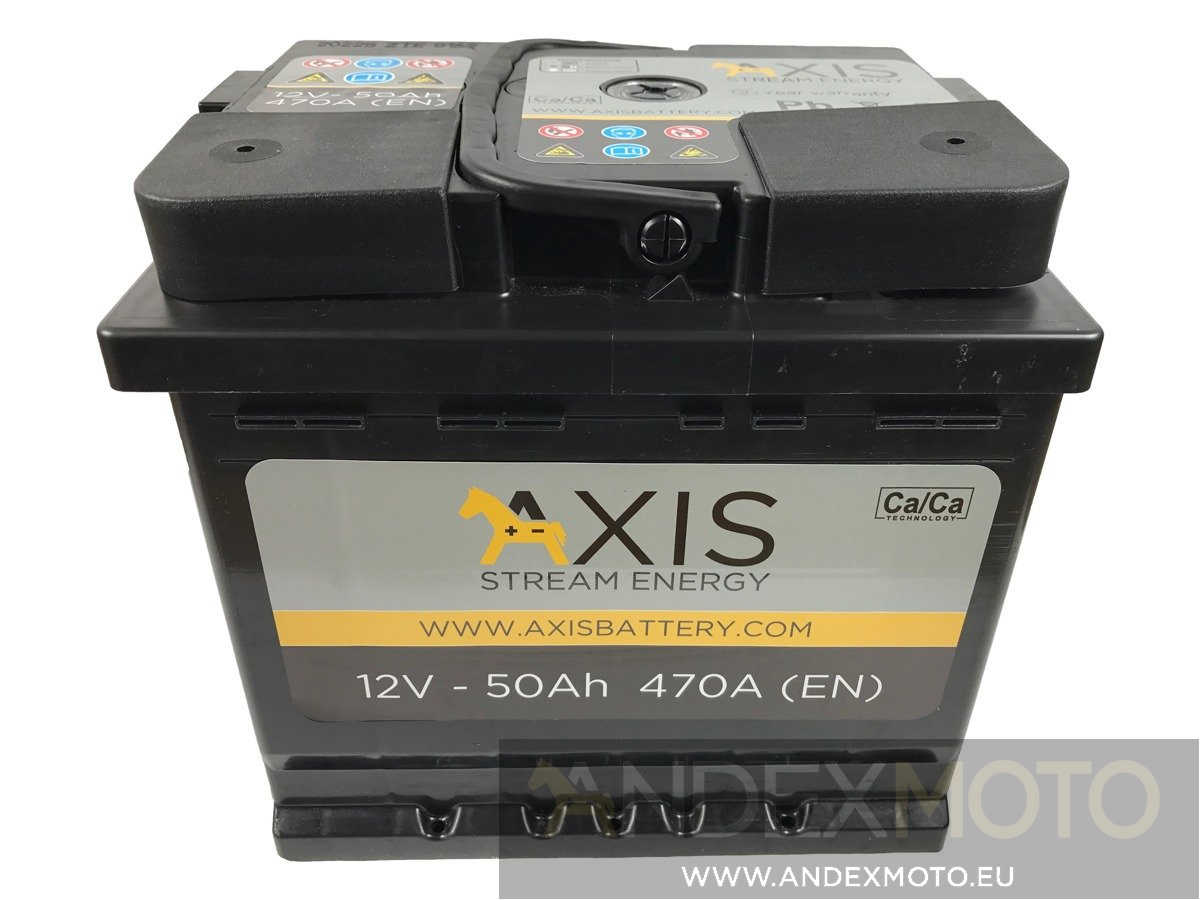 Akumulator AXIS 12V 50Ah CB500 CA530 S4002 C22 C30 CAR BATTERIES