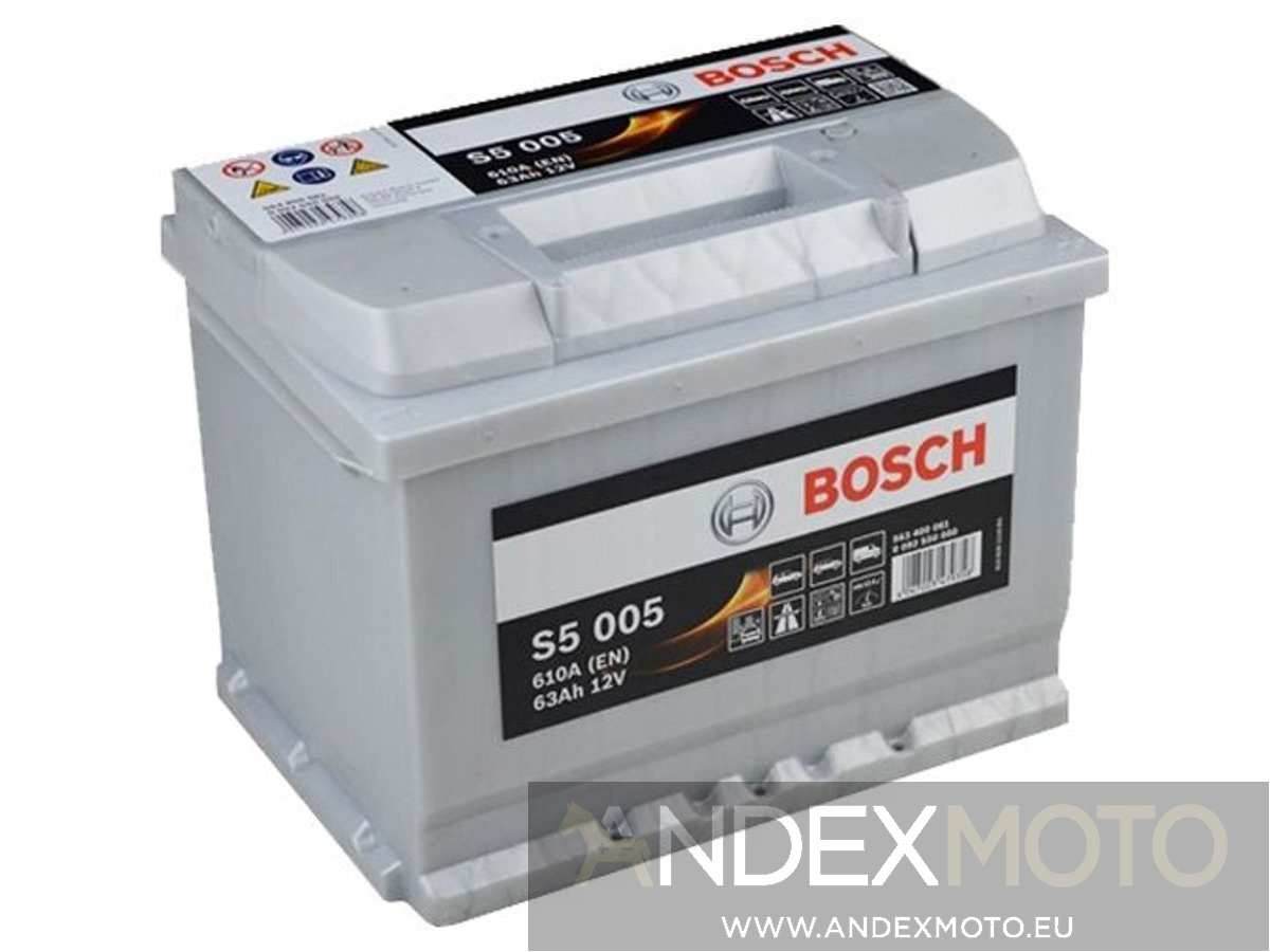 Akumulator 12V 63Ah BOSCH S5 CA640 S5005 D15 CAR BATTERIES \ BOSCH S5