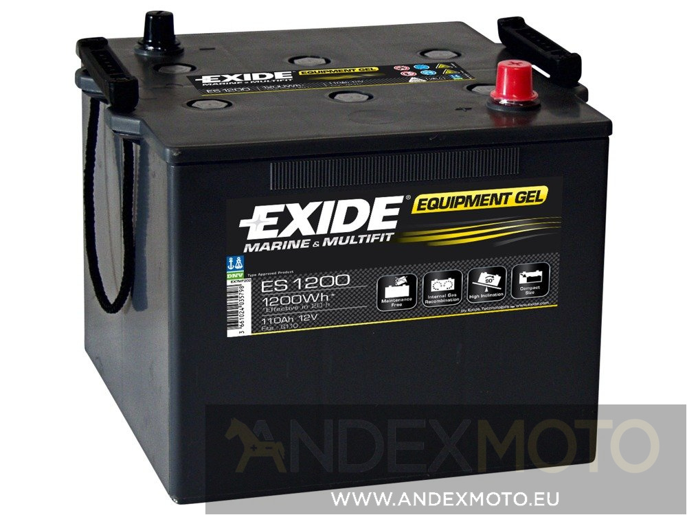 Battery 12V 110Ah EXIDE EQUIPMENT GEL ES1200