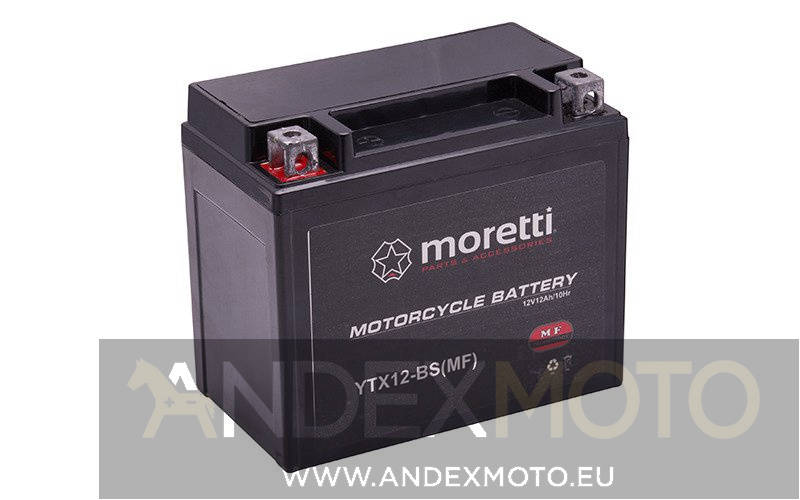 Akumulator AGM (Gel) MTX12-BS 12 Ah Moretti