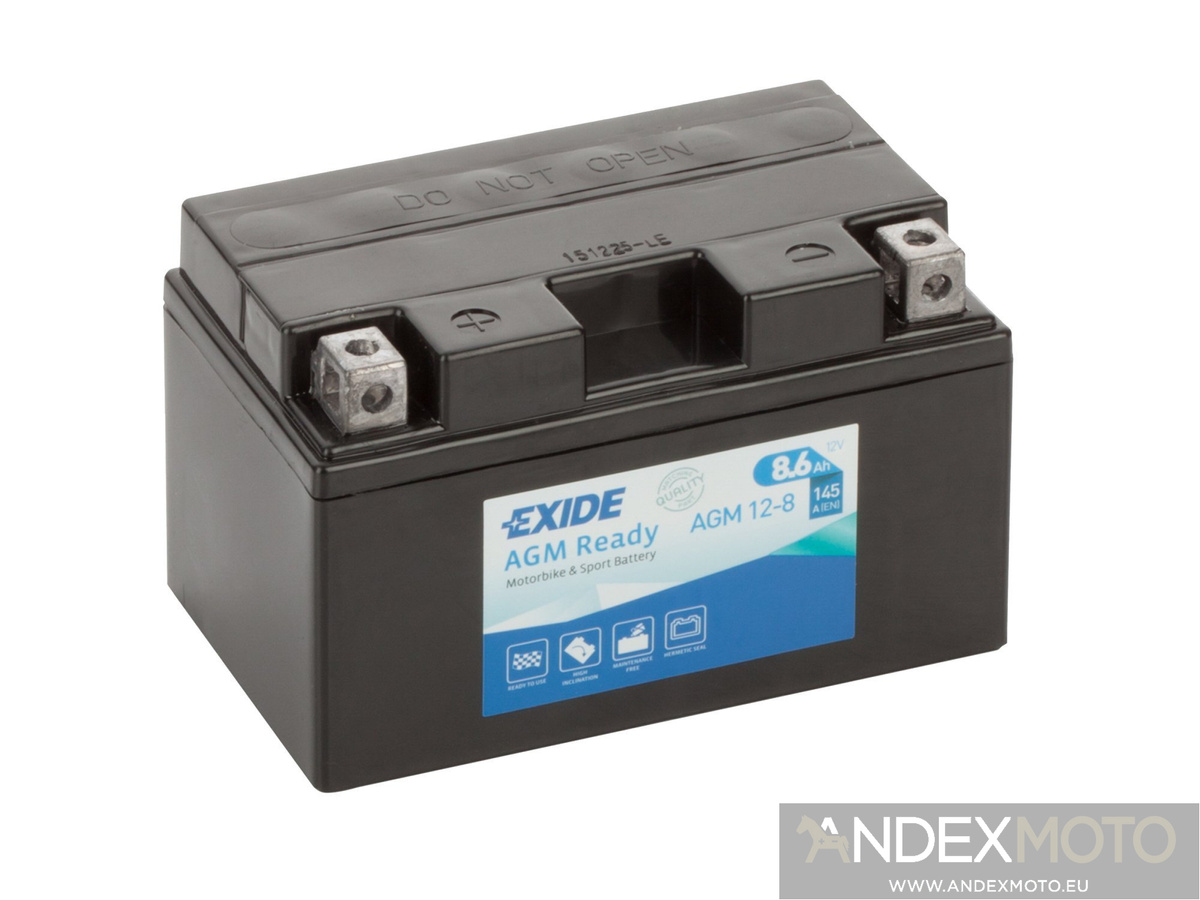 Battery 12V   8,6Ah AGM12-8 EXIDE 