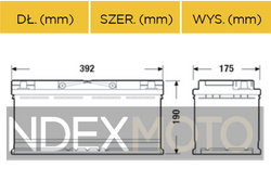 Akumulator ciężarowe AXIS 12V 110Ah 850A