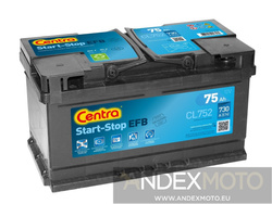 Akumulator 12V 75Ah CENTRA START-STOP EFB CL752