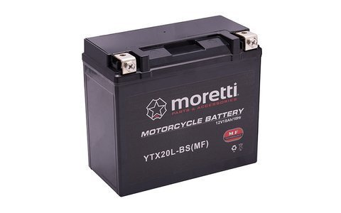 Akumulator AGM (Gel) MTX20L-BS 18 Ah  Moretti