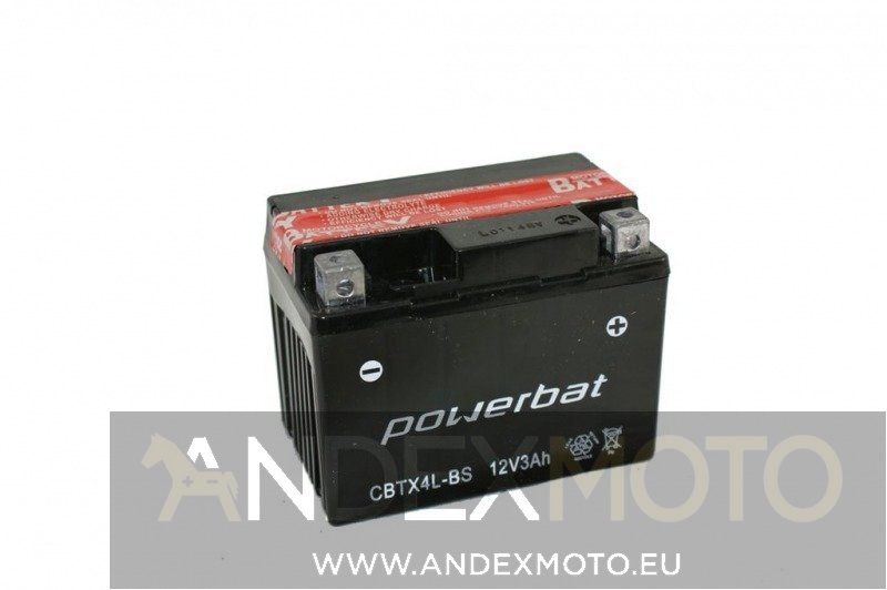 Battery 12 V  3 Ah POWERBAT CBTX4L-BS