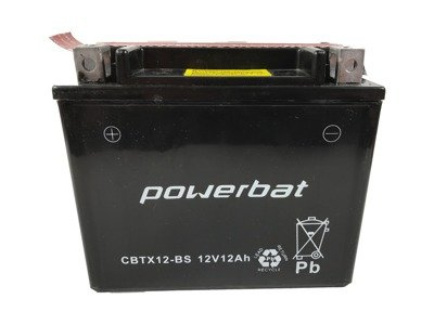 Akumulator Powerbat 10Ah CBTX12-BS YTX12-BS ETX12-