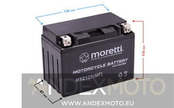 Akumulator AGM (Gel) MTZ12S 11 Ah  Moretti