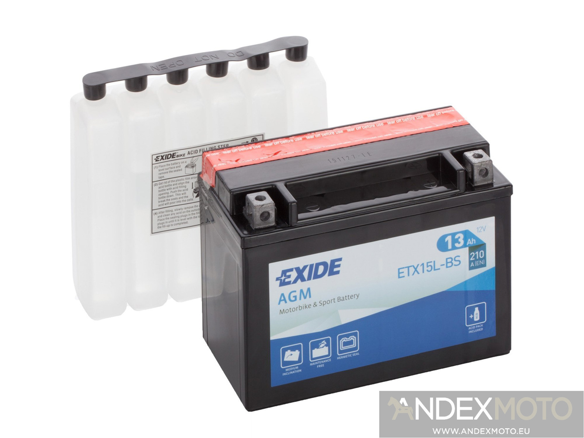 Battery 12V  13Ah YTX15L-BS EXIDE 