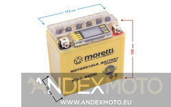Akumulator AGM I-Gel MTX5L-BS 5Ah Moretti wskaźnik