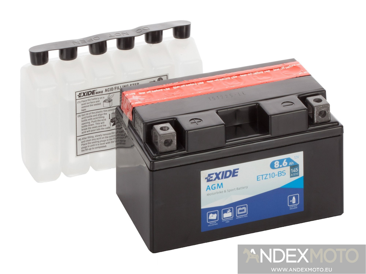 Battery 12V   8,6Ah YTZ10-BS EXIDE 