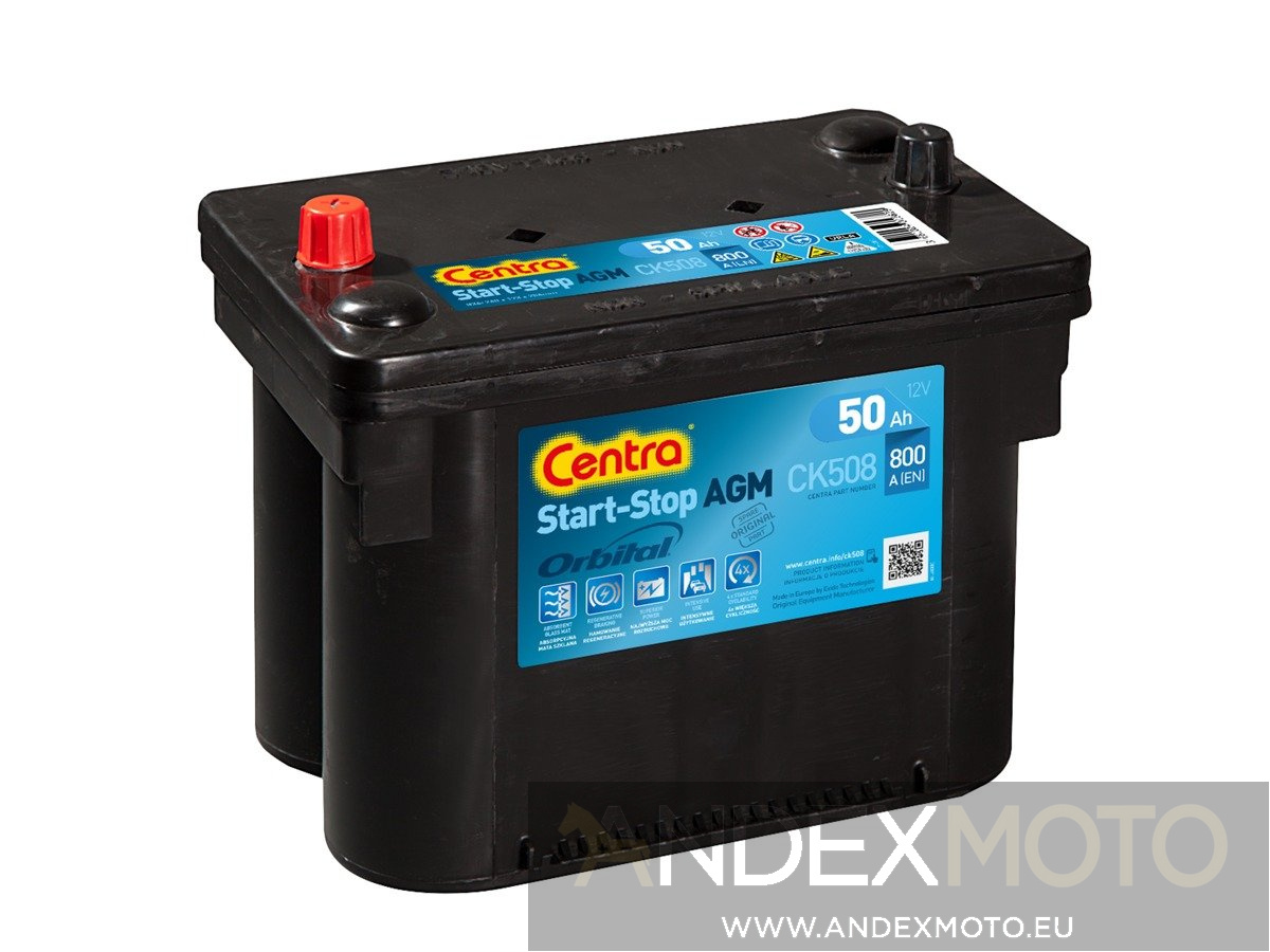 Battery 12V  58Ah EXIDE START-STOP AGM EK508