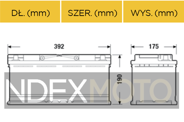 Akumulator ciężarowe AXIS 12V 110Ah 850A