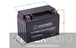 Akumulator AGM (Gel) GEL_MTX9-BS 8 Ah  Moretti
