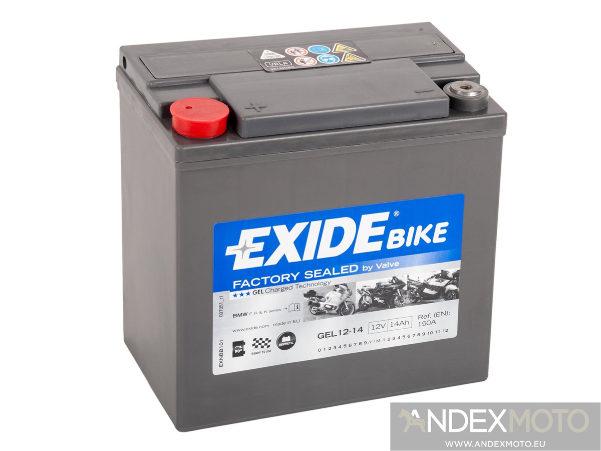 Akumulator EXIDE GEL12-14 żelowy 12V 14Ah (20h)