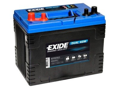 Battery 12V  70Ah EXIDE DUAL AGM EP600