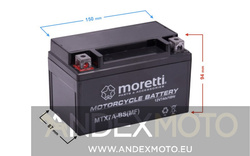 Akumulator AGM (Gel) GEL_MTX7A-BS 7 Ah  Moretti