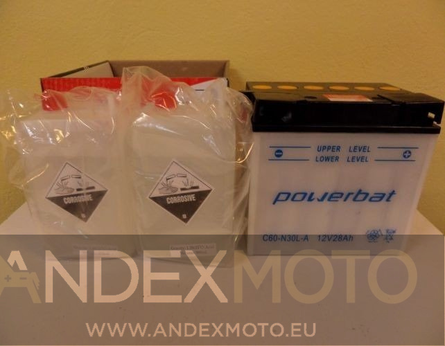 Battery 12 V 30 Ah POWERBAT C60-N24L-A