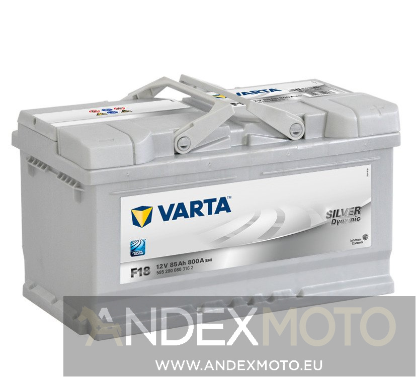 Akumulator 12V 85Ah F18 VARTA Silver CA852 S5010