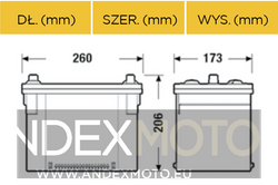 Akumulator 12V  50Ah CENTRA START-STOP AGM CK508