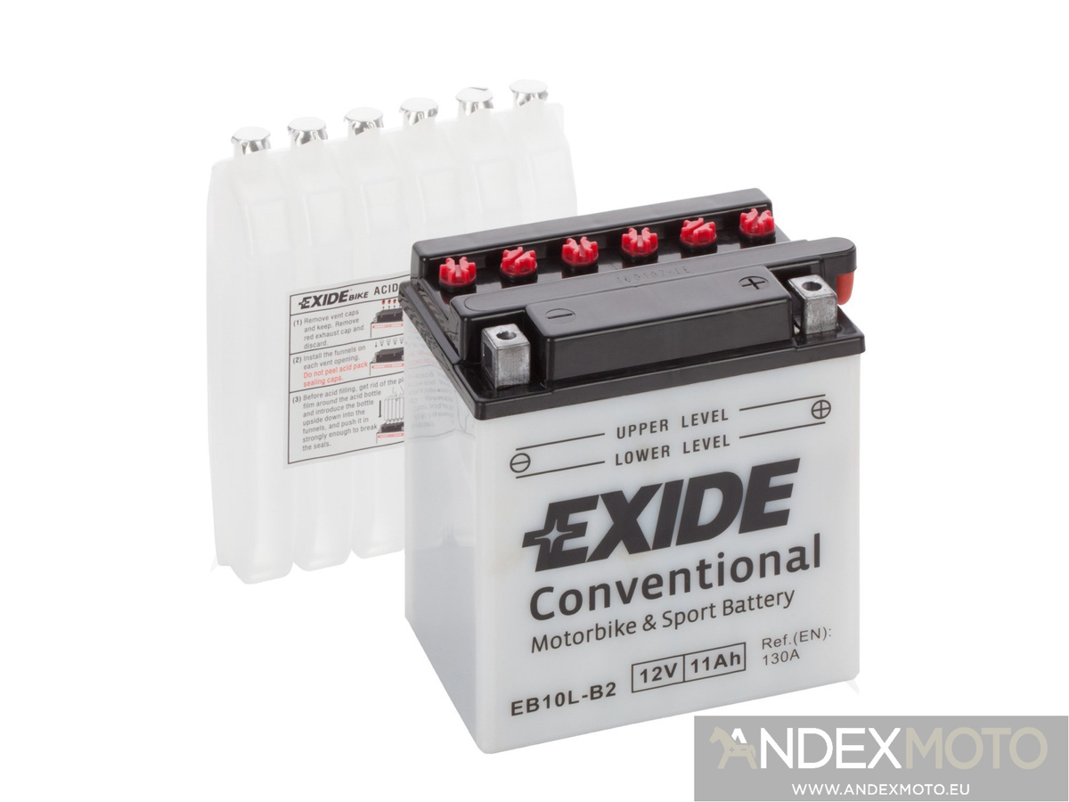 Battery 12V 10Ah YB10L-B2 EXIDE Bike