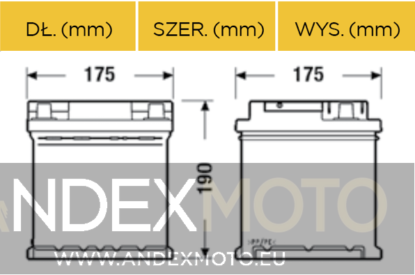 Akumulator 12V 40Ah CENTRA STANDARD CC400