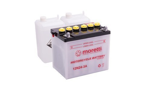 Akumulator kwasowo-ołowiowy 12N24-3A 24 Ah Moretti
