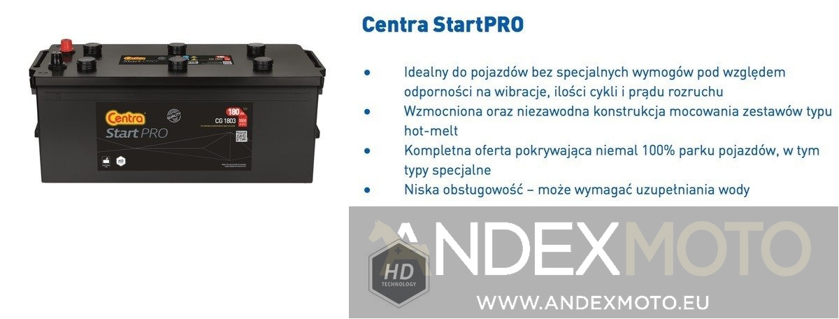 Akumulator 12V 180Ah CENTRA StartPRO CG1803