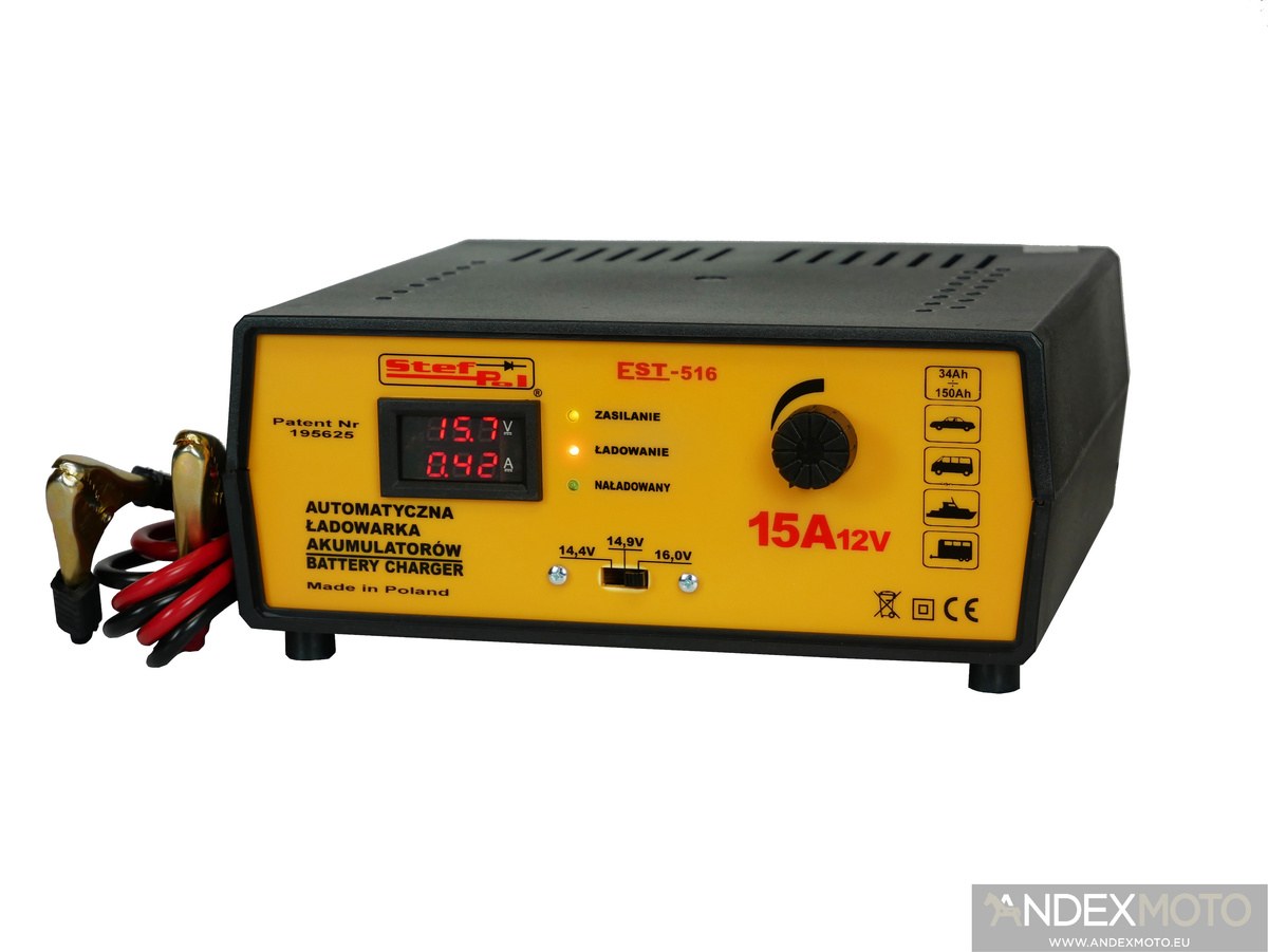 Ładowarka automatyczna EST-516 P/12V/15A
