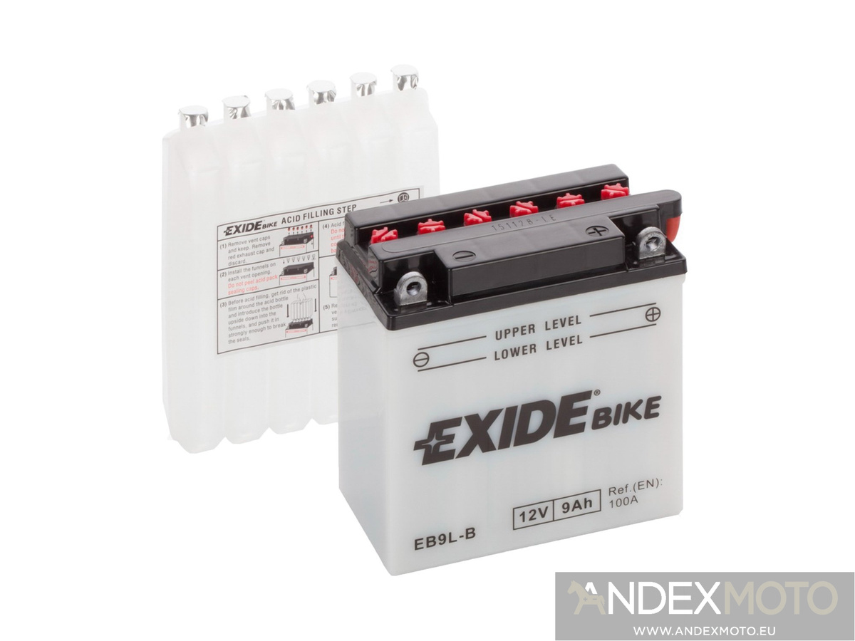 Battery 12V   9Ah YB9L-B EXIDE 