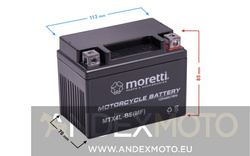 Akumulator AGM (Gel) MTX4L-BS 4 Ah Moretti