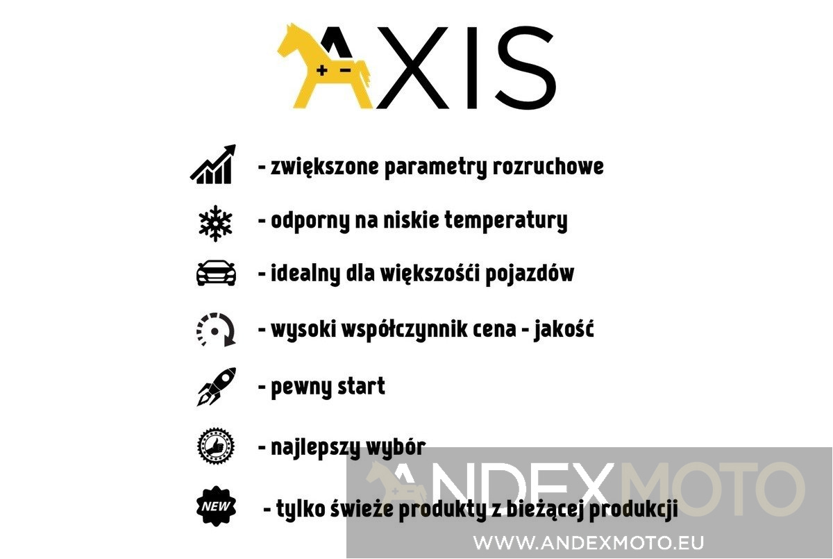Akumulator ciężarowe AXIS 12V 110Ah 850A