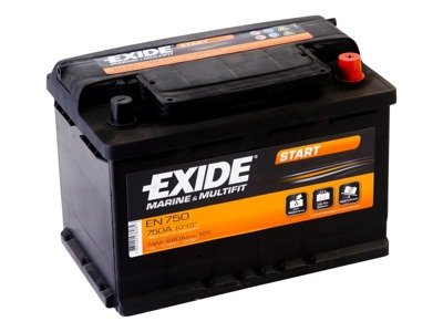 Battery 12V  74Ah EXIDE START EN750