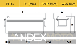Akumulator 12V 185Ah CENTRA PowerPRO CF1853