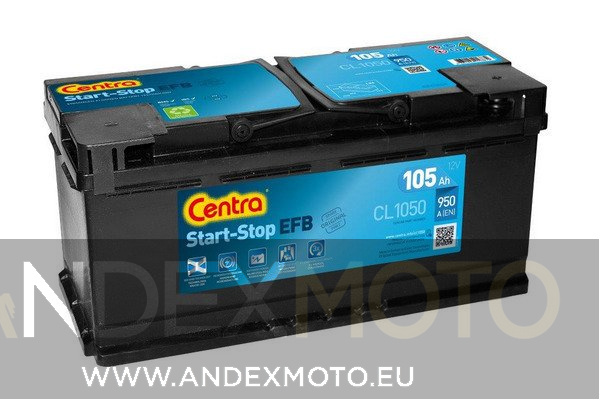 Battery 12V 105Ah CENTRA START-STOP AGM CK1050