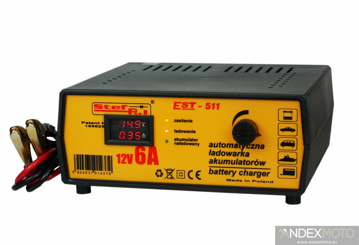 Ładowarka automatyczna EST-511 12V/6A